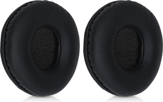 kwmobile 2x oorkussens voor JBL Tune 600BTNC / 500BT / T450BT koptelefoons - imitatieleer - voor over-ear-koptelefoon - zwart
