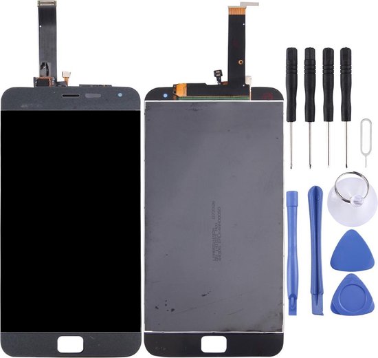 Let op type!! LCD Screen and Digitizer Full Assembly for Meizu MX4 Pro(Black)