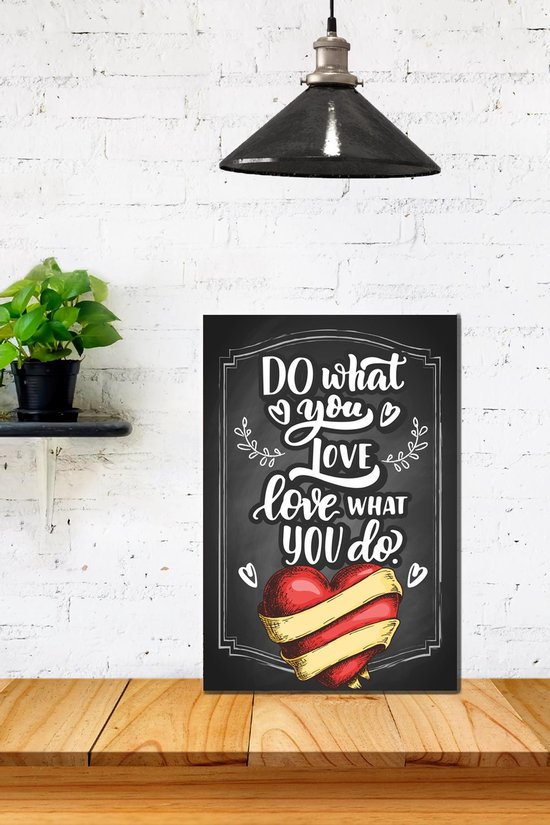3d Retro Hout Poster Do what you love