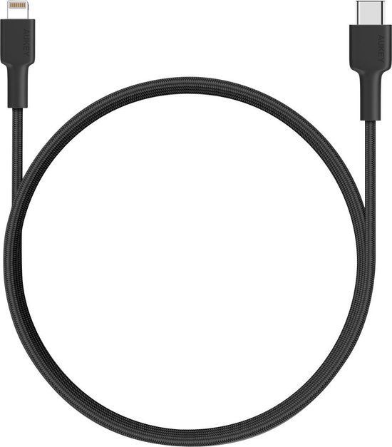 Aukey USB-C to USB Lightning Cable 2M (Black) - CB-CL2
