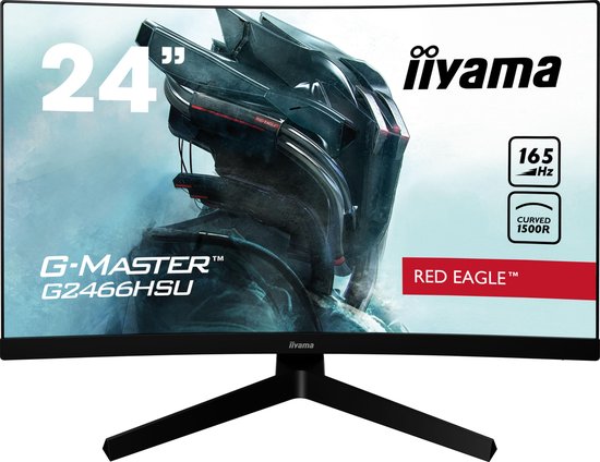 iiyama G-Master Red Eagle G2466HSU-B1 - Full HD Curved VA Monitor - 165hz - 24 inch