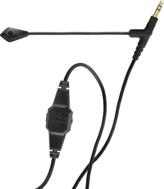V-MODA BoomPro Koptelefoonkabel met Microfoon - Zwart