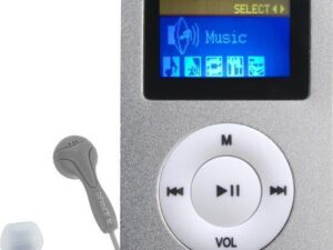 Bundel Difrnce MP3 Speler Zilver + Display +- 1000 liedjes + Sportclip + Earphones + Autolader