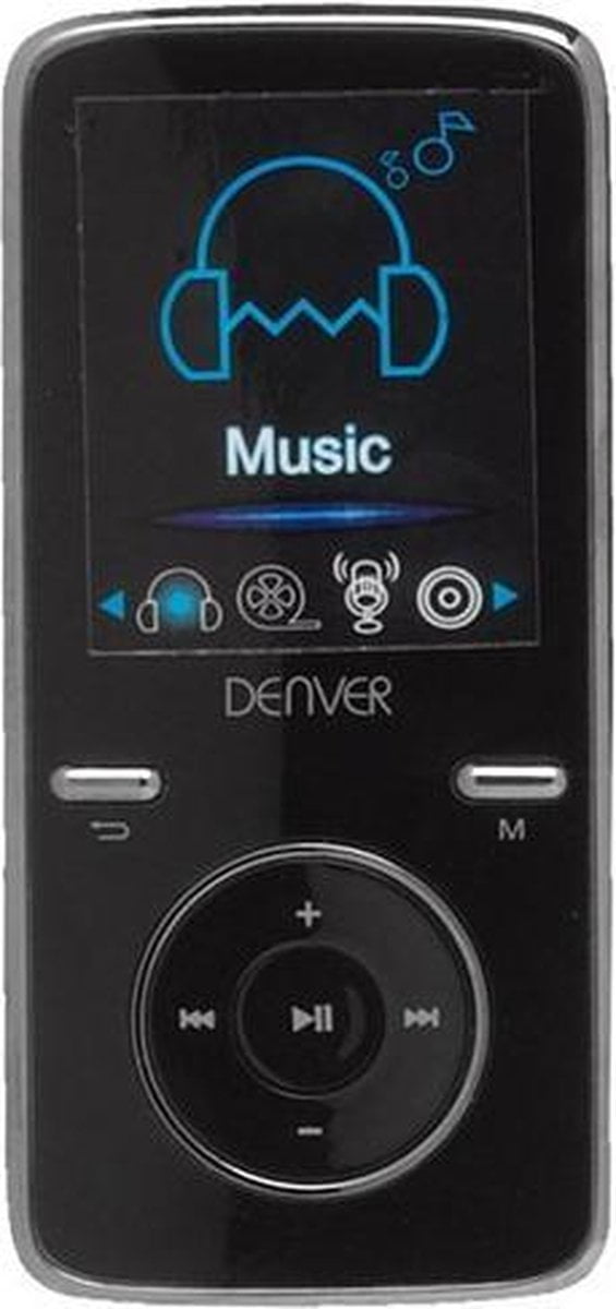 Denver MP4 Speler Zwart 4gb +- 1000 nummers + Micro SD Ingang
