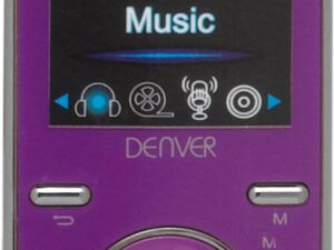 Denver MPG-4054NRC - MP3 speler - MP4 speler - portable speler - 4GB geheugen - Paars