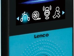 Lenco PODO-153BU - MP3-Speler stappenteller met oordopjes en sportband - Blauw