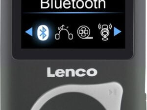 Lenco XEMIO-768 Grey - MP3-Speler met Bluetooth inclusief 8GB micro SD en sport oordopjes - Grijs