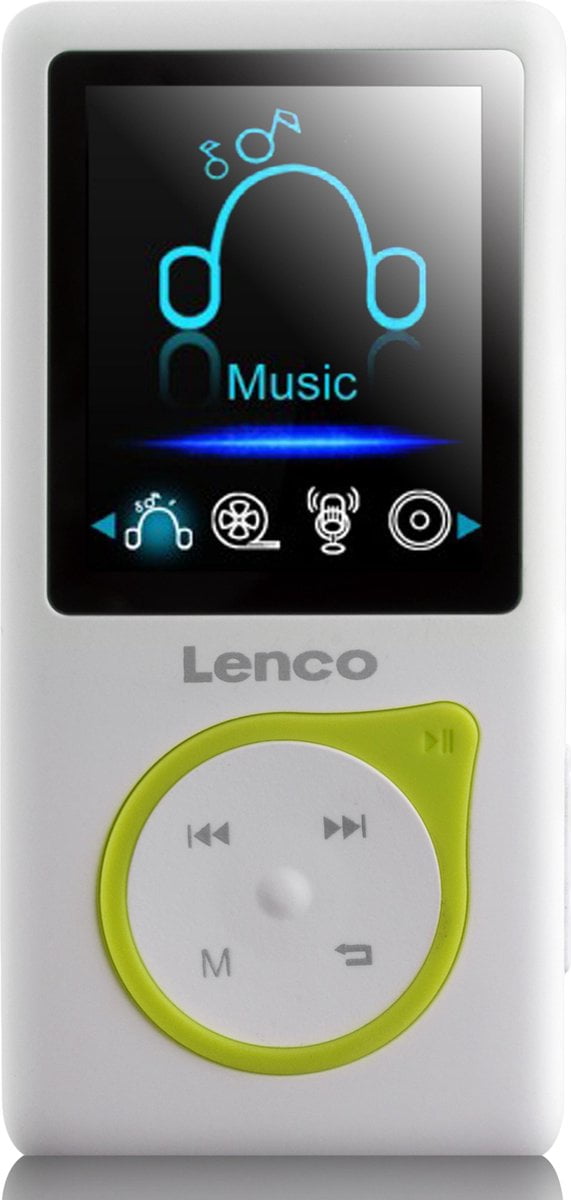 Lenco Xemio-668 - MP3-Speler incl. 8GB micro SD en oordopjes - Lime