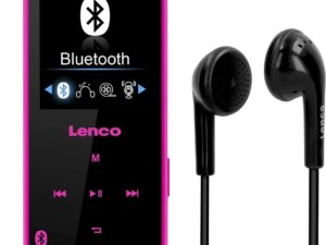 Lenco Xemio-760 BT Pink - MP3-speler met Bluetooth en 8GB geheugen - Roze