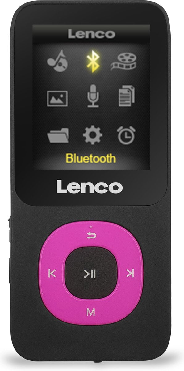 Lenco Xemio-769PK - MP3-speler met Bluetooth en SD kaart - Roze