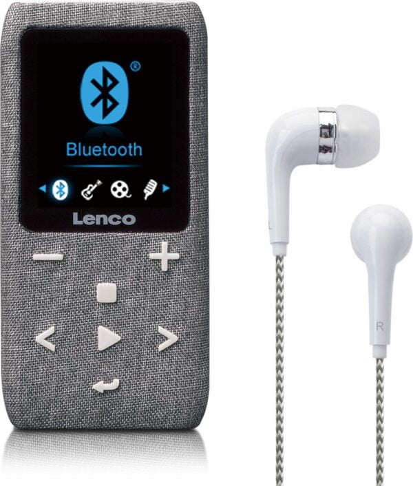 Lenco Xemio-861GY - MP3-speler met Bluetooth en 8 GB micro SD - Grijs