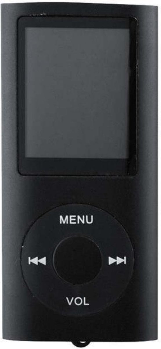 MP3 Speler - MP3 Speler inclusief Oordopjes - MP3 16GB Geheugen - MP3 Speler Zwart