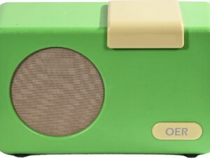 OER Muziekspeler - Hulpmiddel voor Ouderen met Dementie - Zelfstandige bediening met 1 knop - Ruimte voor meer dan 1.500 nummers - Dementie Radio (OER Radio) - Groen