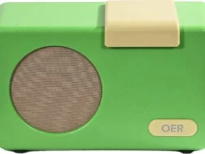 OER Muziekspeler - Hulpmiddel voor Ouderen met Dementie - Zelfstandige bediening met 1 knop - Ruimte voor meer dan 1.500 nummers - Dementie Radio (OER Radio) - Groen